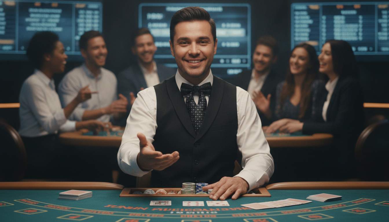 Dealerzy na żywo Profesjonalni dealerzy w kasynie