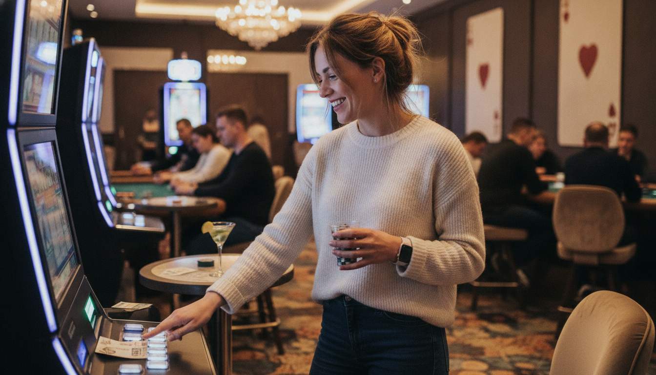 Ekskluzywne korzyści VIP Kobieta w VIP klubie godz kasyna